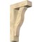 Ekena Millwork Funston Block Rough Sawn Bracket w/ Offset Brace, Douglas Fir, 6"W x 18"D x 30"H BKT0604X18X30FST05RDF - alternate 1